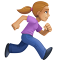 Woman Running Facing Right Emoji Facebook