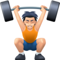 Person Lifting Weights Emoji Facebook