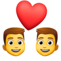 Couple With Heart Man Man Emoji Facebook