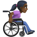 Woman In Manual Wheelchair Facing Right Emoji Facebook