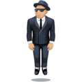 Person In Suit Levitating Emoji Facebook