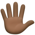 Hand With Fingers Splayed Emoji Facebook