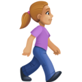 Woman Walking Facing Right Emoji Facebook