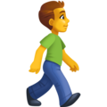 Man Walking Facing Right Emoji Facebook