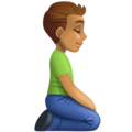 Man Kneeling Facing Right Emoji Facebook