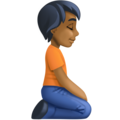 Person Kneeling Facing Right Emoji Facebook