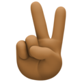 Victory Hand Emoji Facebook