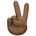 Victory Hand Emoji Facebook