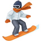 Snowboarder Emoji Facebook