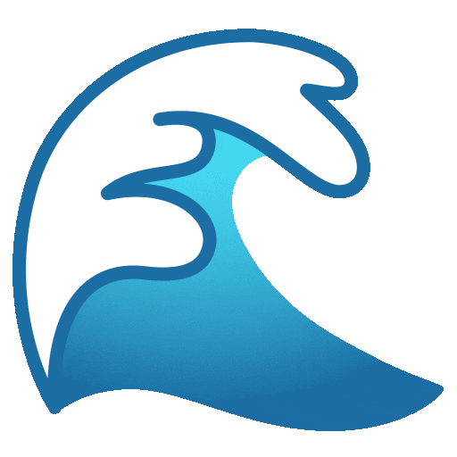 Water Wave Emoji Google-animated