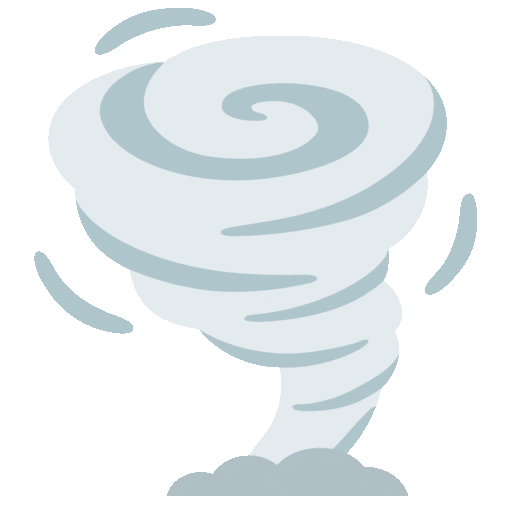 Tornado Emoji Google-animated