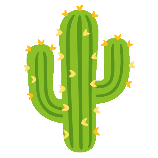 Cactus Emoji Google-animated