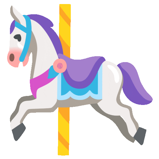 Carousel Horse Emoji Google-animated