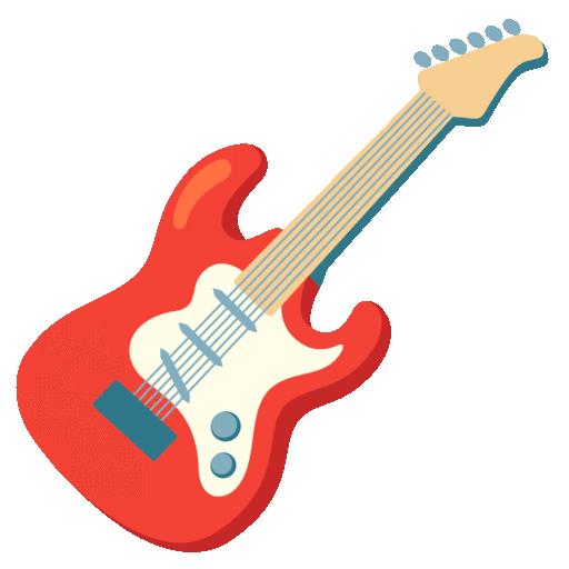 Guitar Emoji Google-animated