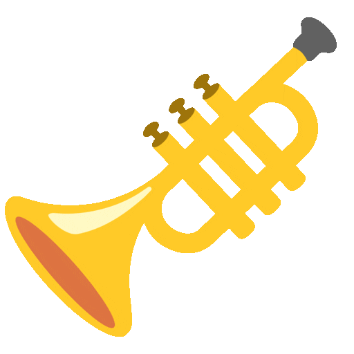 Trumpet Emoji Google-animated