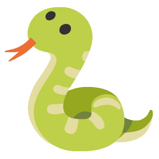 Snake Emoji Google-animated