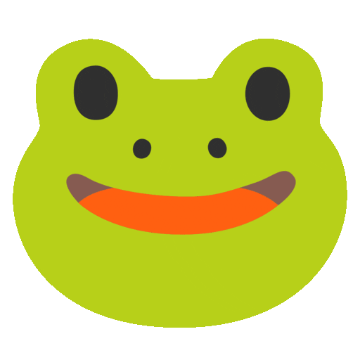 Frog Emoji Google-animated