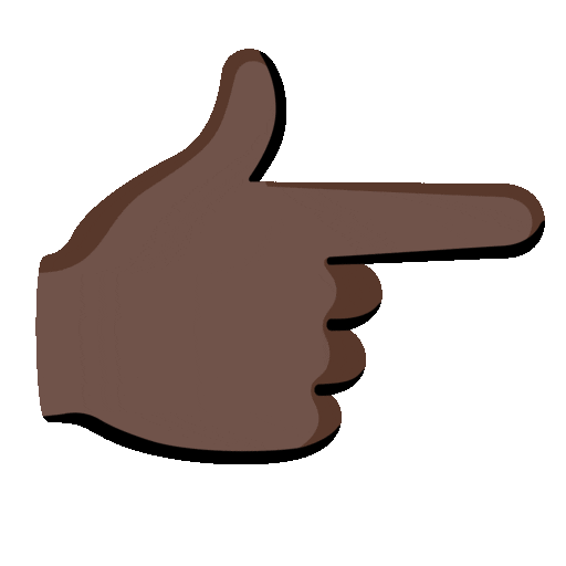 Backhand Index Pointing Right Emoji Google-animated