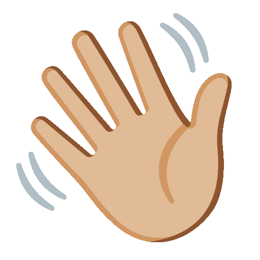Waving Hand Emoji Google-animated