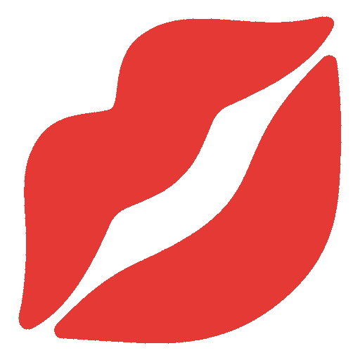 Kiss Mark Emoji Google-animated
