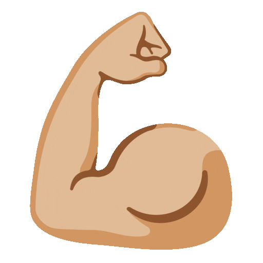 Flexed Biceps Emoji Google-animated