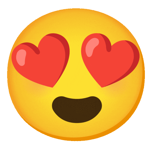 Smiling Face With Heart Eyes Emoji Google-animated
