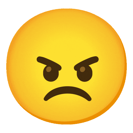 Pouting Face Emoji Google-animated