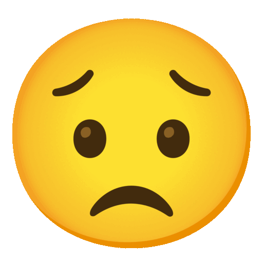 Sad But Relieved Face Emoji Google-animated