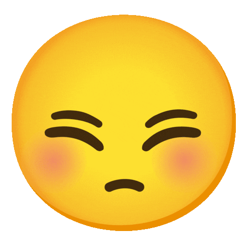Flushed Face Emoji Google-animated