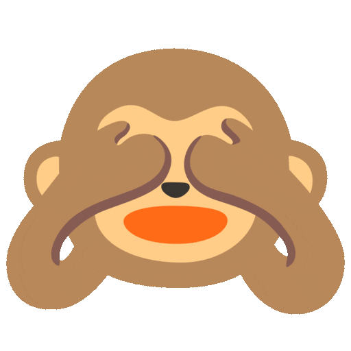 See No Evil Monkey Emoji Google-animated