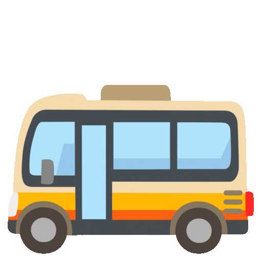 Bus Emoji Google-animated