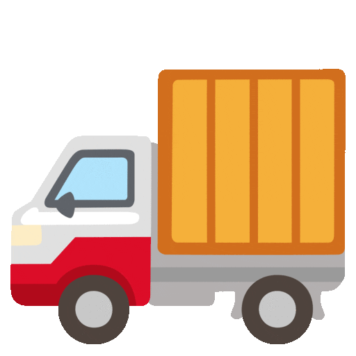 Delivery Truck Emoji Google-animated