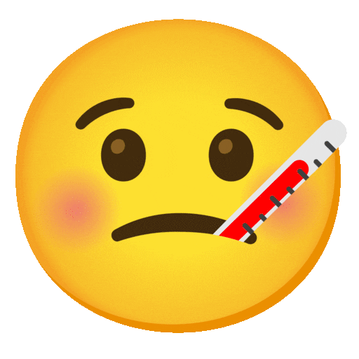 Face With Thermometer Emoji Google-animated