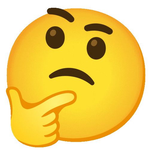Thinking Face Emoji Google-animated
