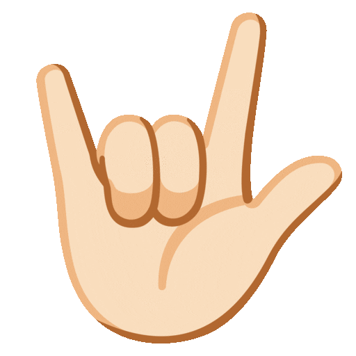 Love You Gesture Emoji Google-animated