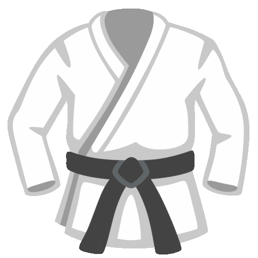 Martial Arts Uniform Emoji Google-animated