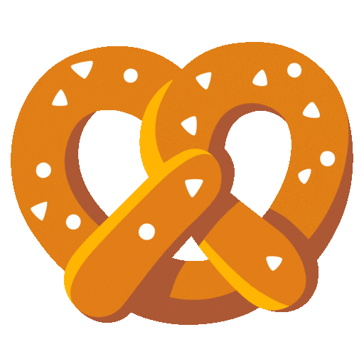 Pretzel Emoji Google-animated