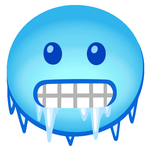 Cold Face Emoji Google-animated