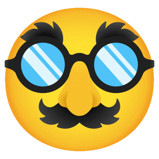 Disguised Face Emoji Google-animated