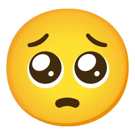 Pleading Face Emoji Google-animated