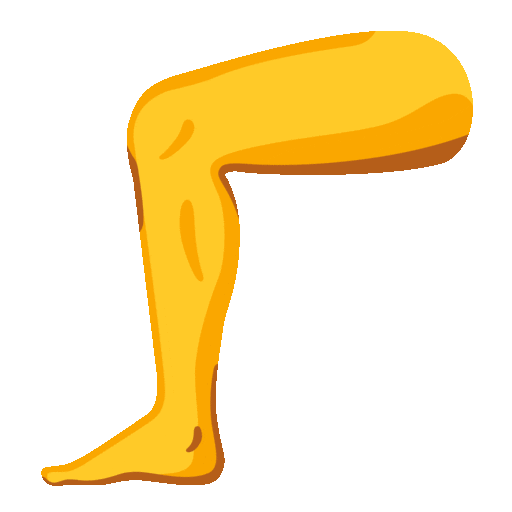 Leg Emoji Google-animated