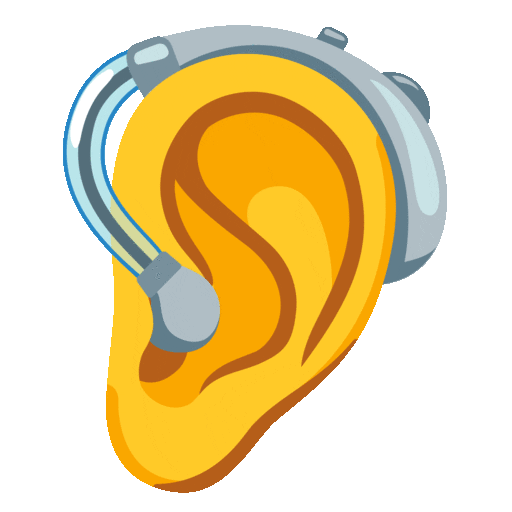 Ear With Hearing Aid Emoji Google-animated