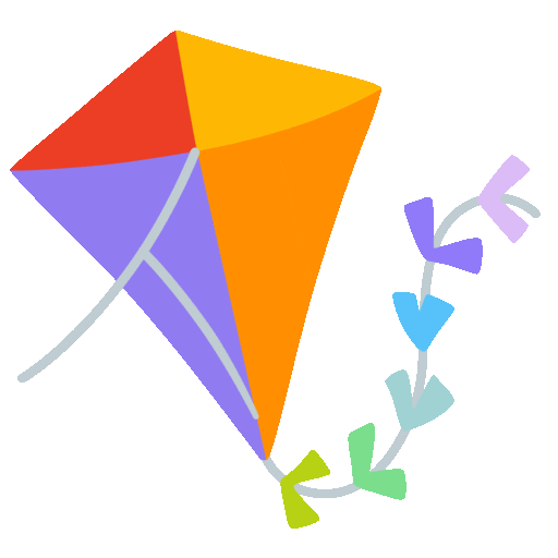 Kite Emoji Google-animated