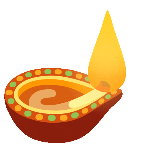 Diya Lamp Emoji Google-animated
