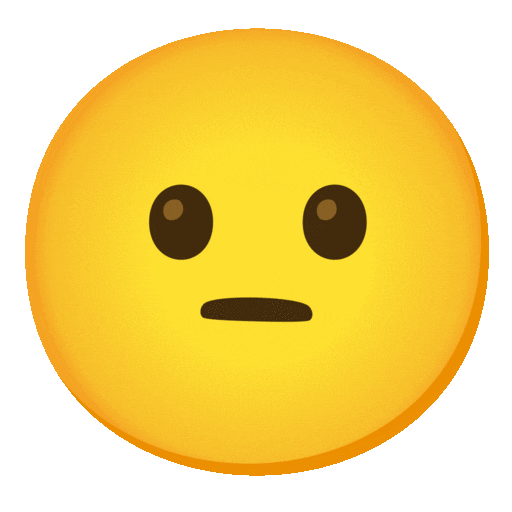 Face With Diagonal Mouth Emoji Google-animated