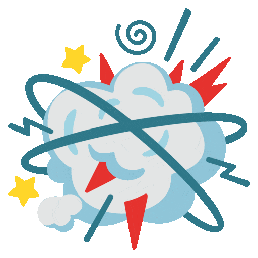 Fight Cloud Emoji Google-animated