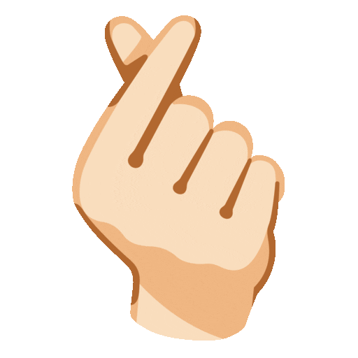 Hand With Index Finger And Thumb Crossed Emoji Google-animated