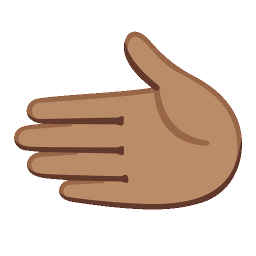 Leftwards Hand Emoji Google-animated