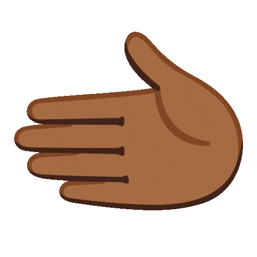 Leftwards Hand Emoji Google-animated