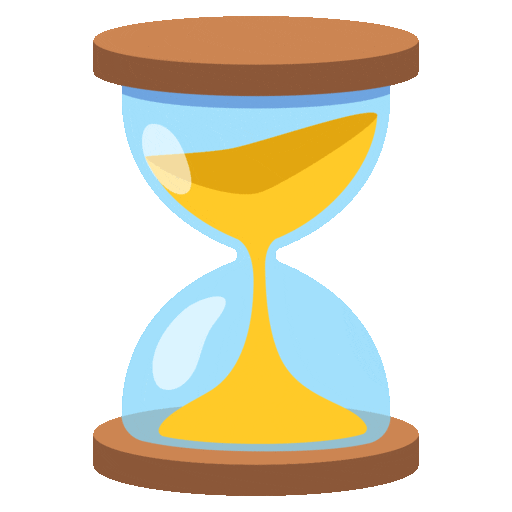 Hourglass Not Done Emoji Google-animated